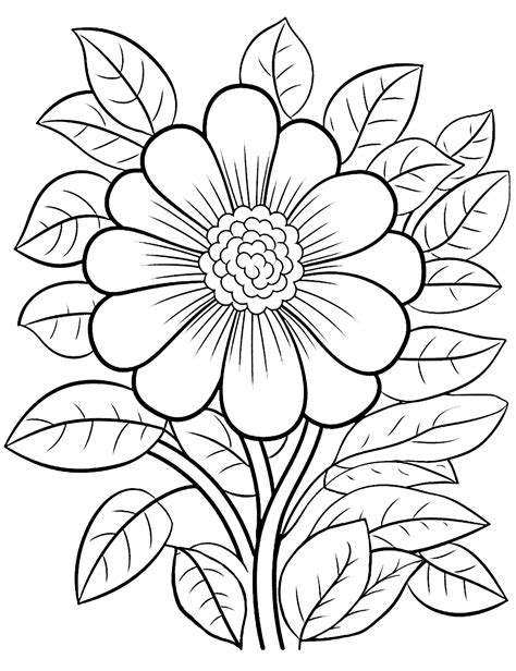 flower coloring pages for teens