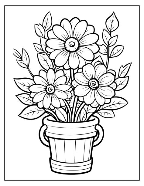 flower design colouring