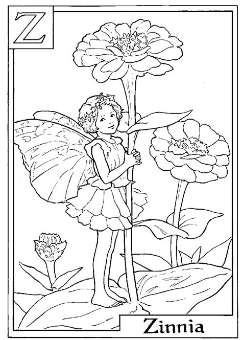 flower fairy coloring pages printable