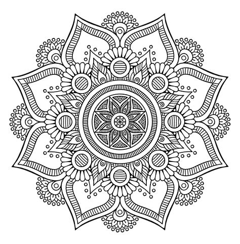 flower mandala printable