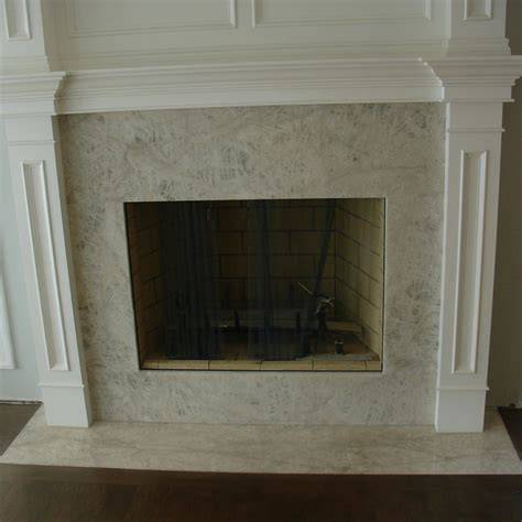 flush hearth fireplace