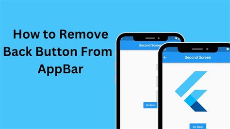 flutter remove back button on appbar