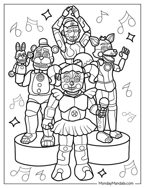 fnaf 2 coloring pages