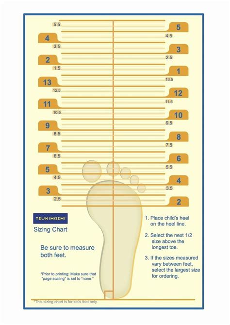 Foot Measurement Printable