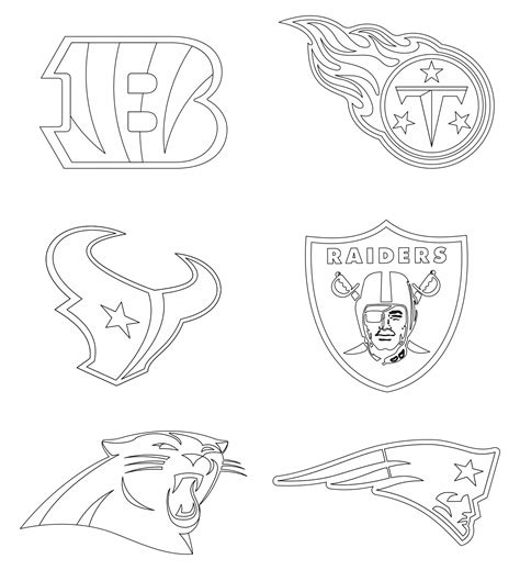 football team logo coloring pages