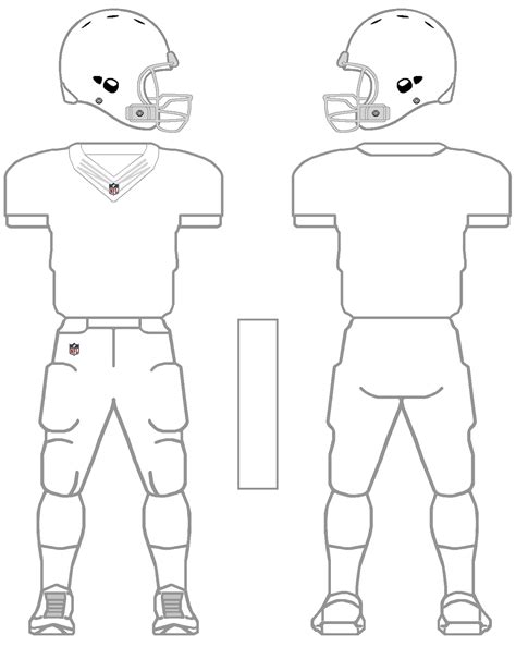 football uniform coloring pages