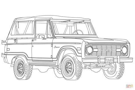 ford bronco coloring pages