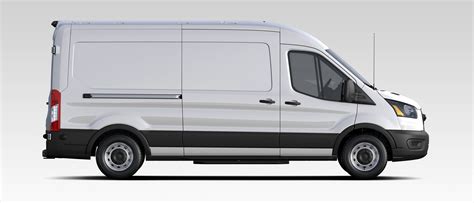 Ford E-Transit cargo vans configured as a mobile workshop with tools