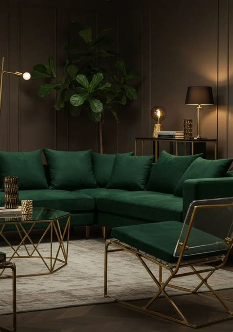 forest green sectional