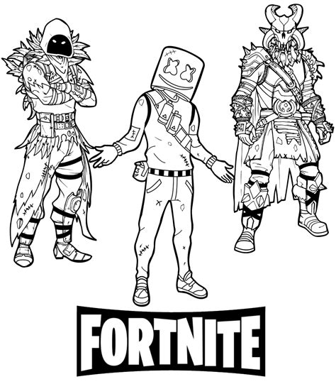 fortnite coloring pages to print