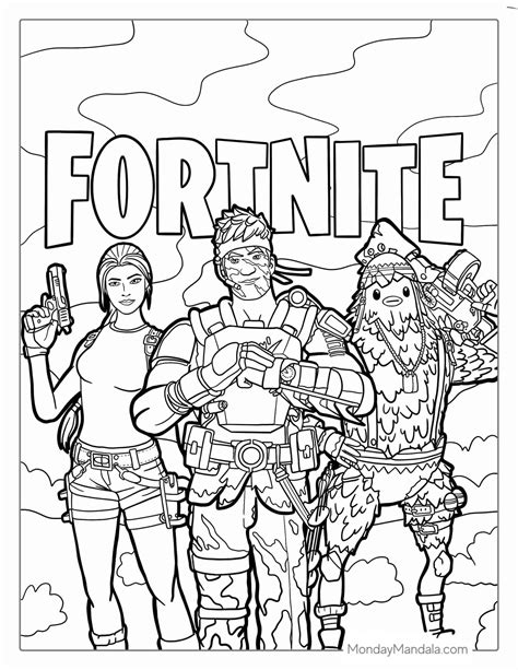 fortnite colouring sheets