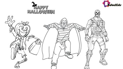 fortnite halloween coloring pages