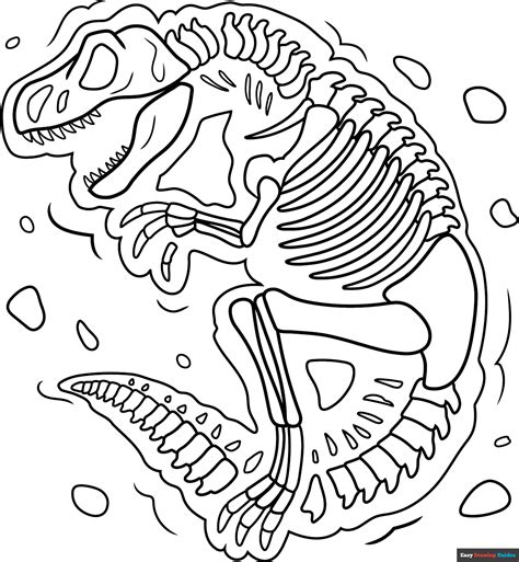 fossil coloring pages