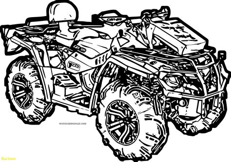 four wheeler coloring pages