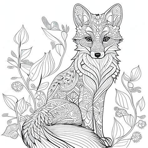 fox coloring pages pdf