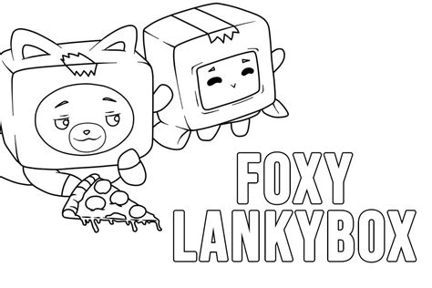 foxy and boxy coloring pages