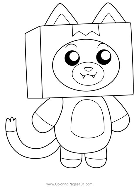 foxy lankybox coloring pages