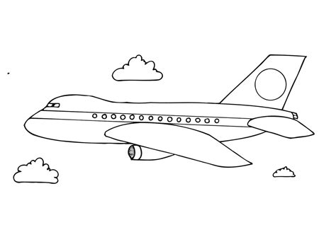 free airplane coloring pages