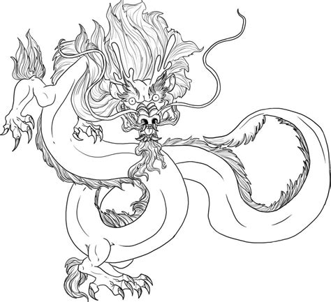 free chinese dragon coloring pages