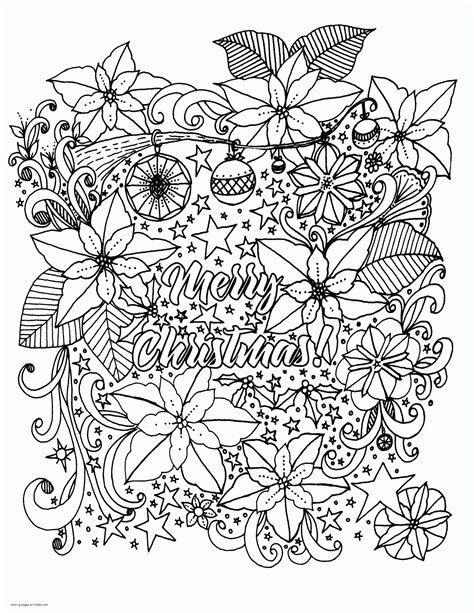 free christmas coloring pages for adults