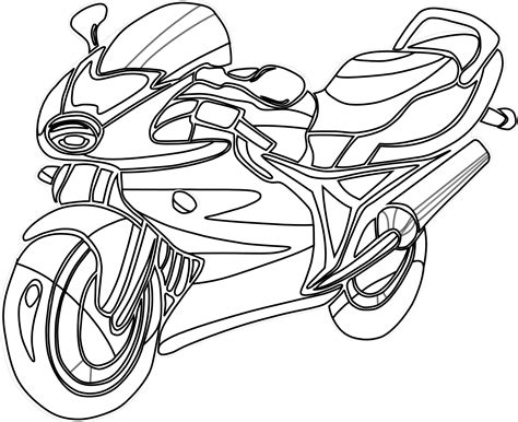 free coloring pages motorcycles