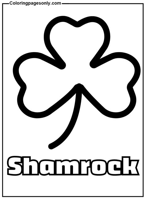 free coloring pages shamrocks