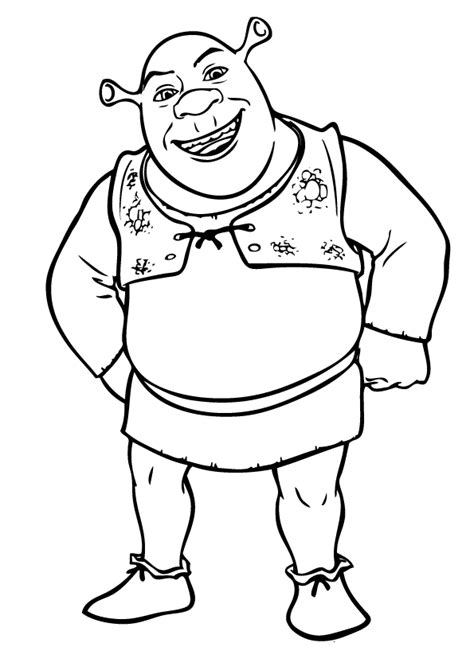 free coloring pages shrek