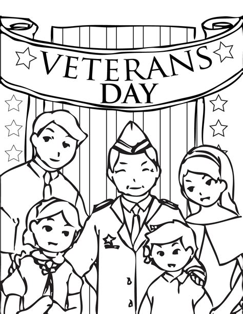free coloring pages veterans day