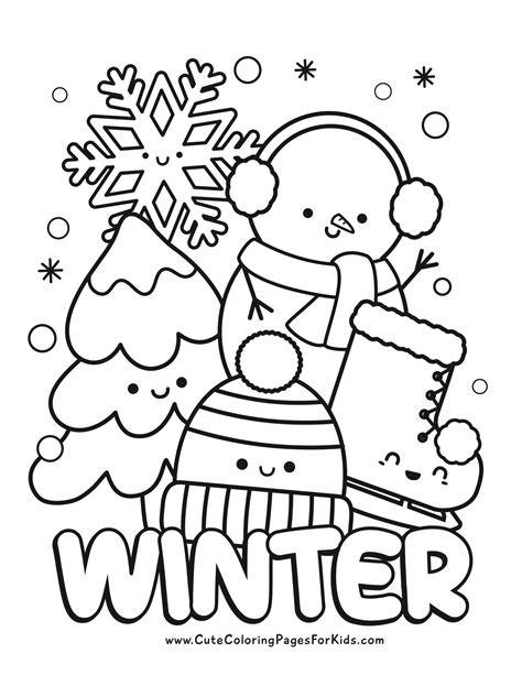 free coloring pages winter