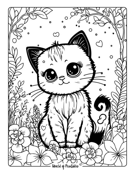 free coloring pictures of cats