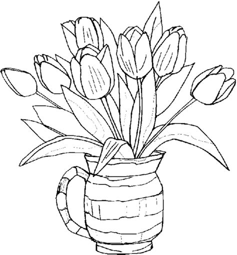 free coloring pictures of flowers