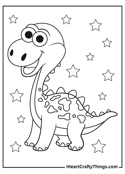 free dinosaur coloring pages preschool