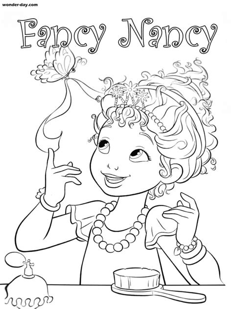 free fancy nancy coloring pages