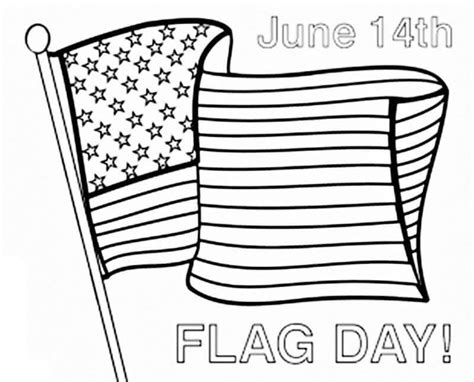 free flag day coloring sheets