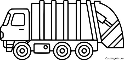 free garbage truck coloring pages
