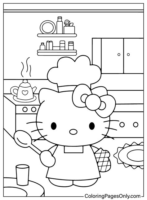 free hello kitty coloring pages pdf