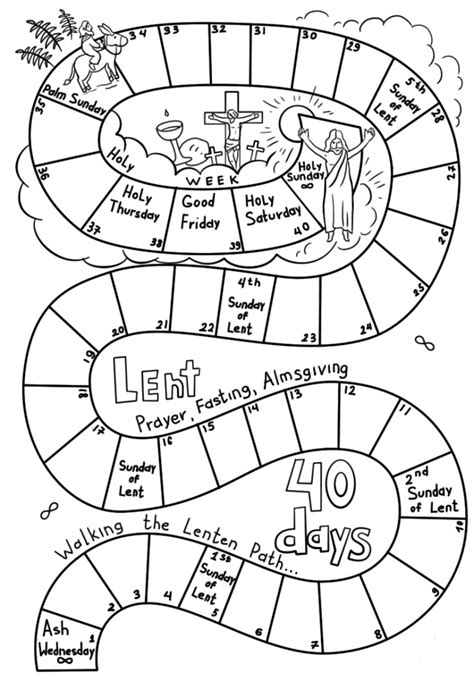 free lent coloring pages