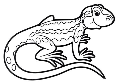 free lizard coloring pages