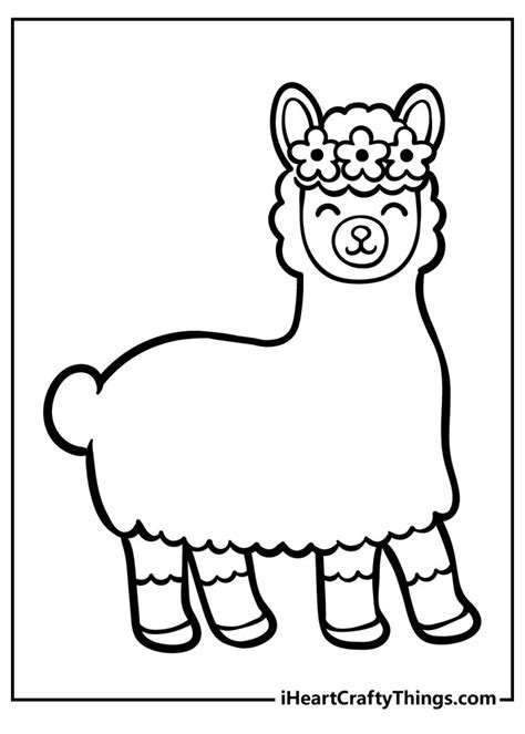 free llama coloring pages