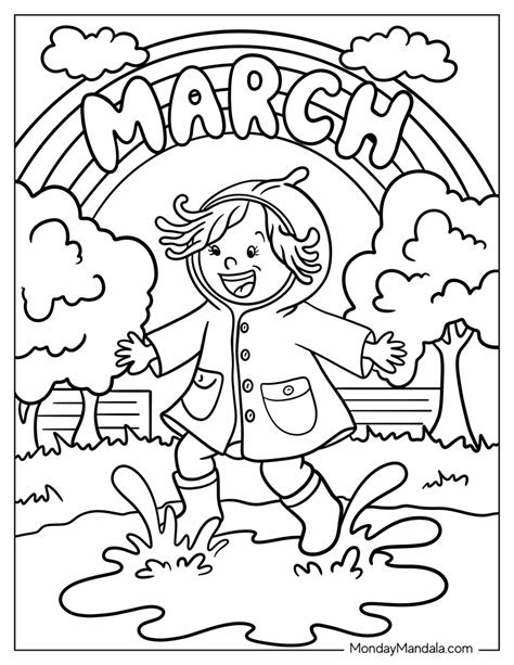 free march coloring sheets