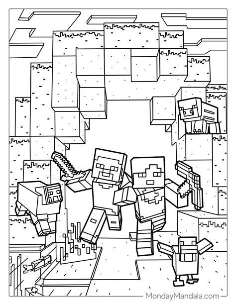 free minecraft coloring pages