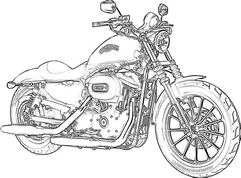 free motorcycle coloring pages