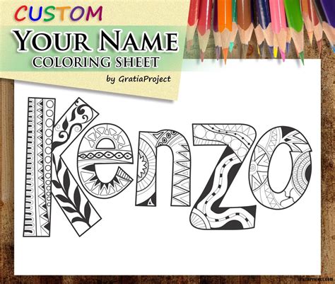free personalized name coloring pages