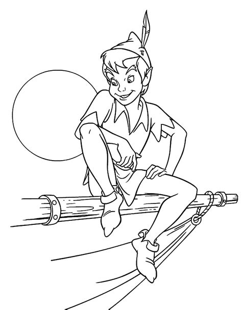 free peter pan coloring pages