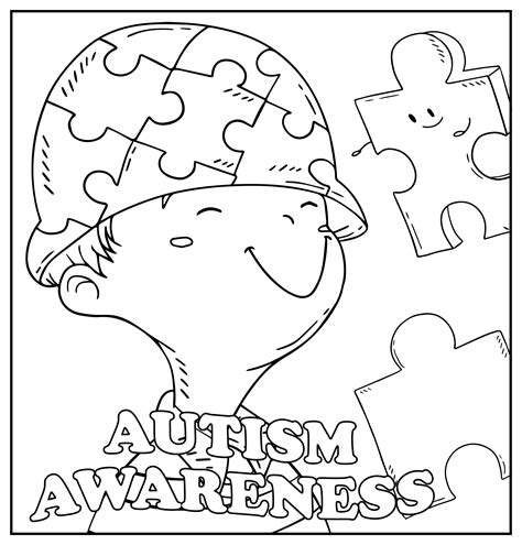 free printable autism awareness coloring pages