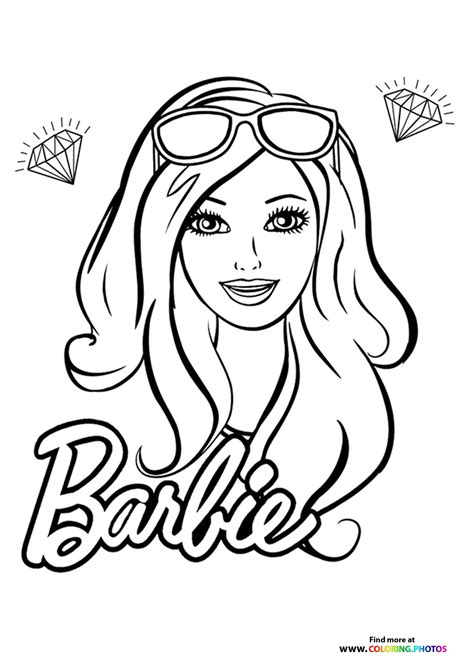 free printable barbie coloring sheets