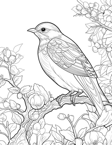 free printable bird coloring pages