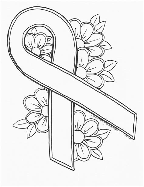 free printable breast cancer coloring pages