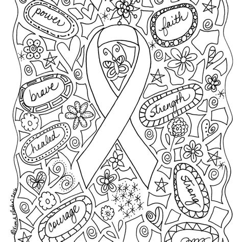 free printable cancer coloring pages