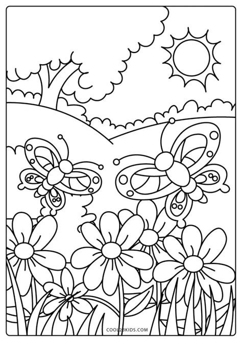 free printable coloring sheets spring